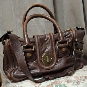 Chloe Rich Brown Leather Satchel